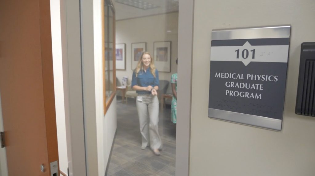 Entrance to Medical Physics graduate program suite