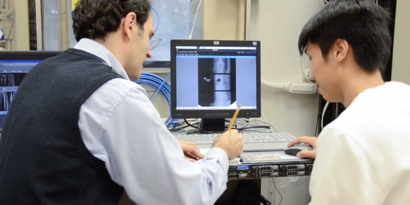 A faculty member and student conduct research in the CAMPEP accredited Duke Medical Physics graduate program